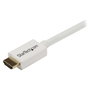 Startech Cable HDMI 5m Blanco CL3 Ultra HD 4K
