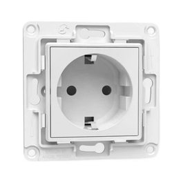 Shelly Accessories Wandsteckdose, Wall Socket EU, Blanco