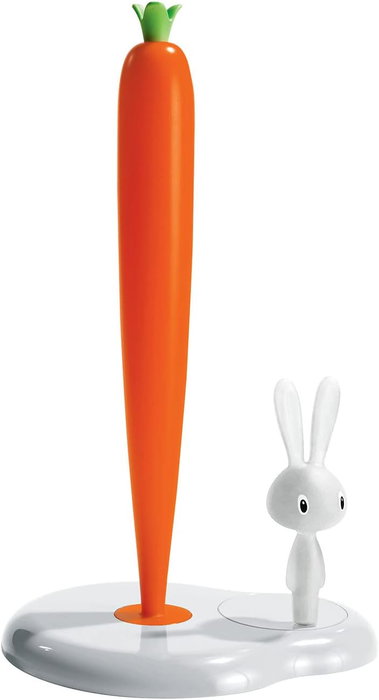 Alessi Bunny & Carrot Portarrollos de Cocina Blanco ASG42 W Alessi Bunny & Carrot Portarrollos de Cocina Blanco ASG42 W