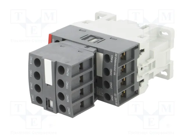 ABB NF44E-13 Contactor de 8 polos 4NC+4NO 100-250V AC/DC 3A ABB NF44E-13 Contactor de 8 polos 4NC+4NO 100-250V AC/DC 3A