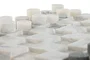 DKD Home Decor Juego de Damas de Piedra Blanco
