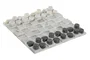 DKD Home Decor Juego de Damas de Piedra Blanco