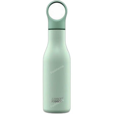 Joseph Joseph Loop Botella de Agua con Aislamiento al Vacío, 500 ml, Verde