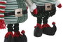 DKD Home Decor Figura de Elfo Verde y Rojo de Poliéster
