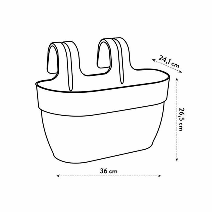 Elho Vibia Campana Easy Hanger Medium Maceta Blanco Seda Elho Vibia Campana Easy Hanger Medium Maceta Blanco Seda