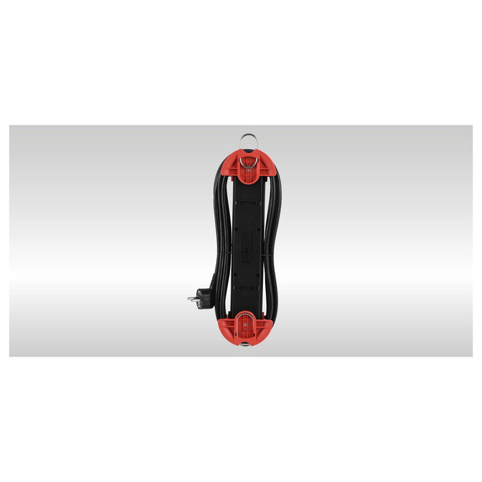 Bachmann HOOK Indoor Regleta de 5 Tomas con Interruptor y Cable de 5m - Rojo Bachmann HOOK Indoor Regleta de 5 Tomas con Interruptor y Cable de 5m - Rojo