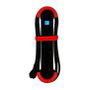 Bachmann HOOK Indoor Regleta de 5 Tomas con Interruptor y Cable de 5m - Rojo