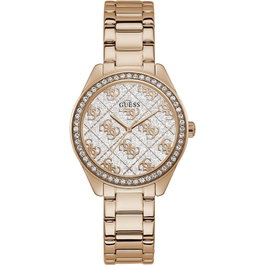 Guess GW0001L3 Reloj para Mujer Dorado con Esfera Gris