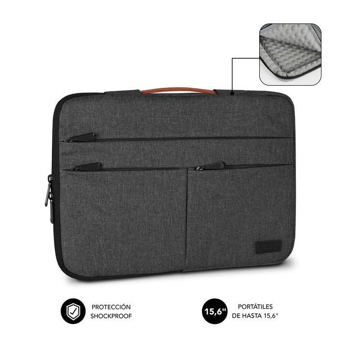 Subblim Air Padding 360 Sleeve 15,6 Pulgadas Gris Oscuro