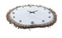 DKD Home Decor Reloj Blanco Natural MDF Fibra 85 x 85 x 7 cm