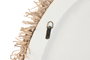 DKD Home Decor Reloj Blanco Natural MDF Fibra 85 x 85 x 7 cm