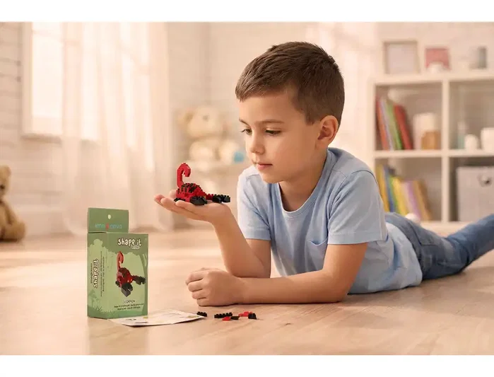 Imaginovo Juego de mini bloques de construcción Shape It Escorpión, 139 piezas
