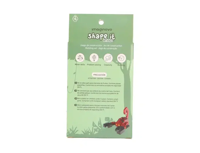 Imaginovo Juego de mini bloques de construcción Shape It Escorpión, 139 piezas