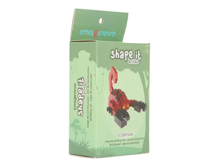 Imaginovo Juego de mini bloques de construcción Shape It Escorpión, 139 piezas