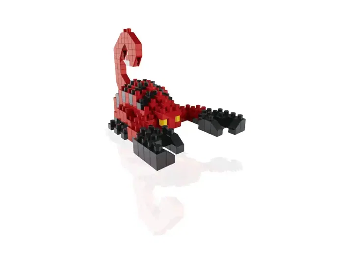 Imaginovo Juego de mini bloques de construcción Shape It Escorpión, 139 piezas
