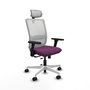 PIQUERAS Y CRESPO Silla de oficina Haches con mecanismo Sincro/Traslack, Morado y Blanco