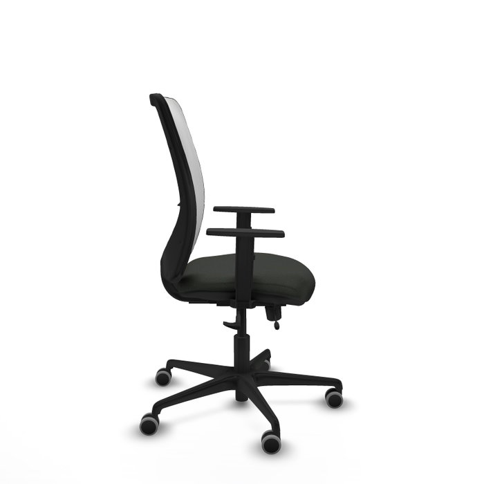 PIQUERAS Y CRESPO Silla de oficina Zulema con mecanismo Sincro/Traslack, Negro y Blanco