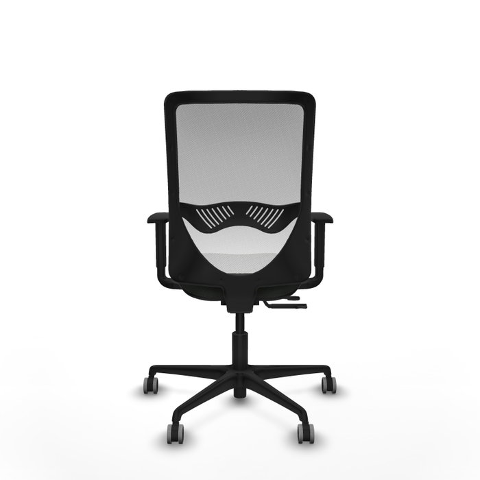 PIQUERAS Y CRESPO Silla de oficina Zulema con mecanismo Sincro/Traslack, Negro y Blanco
