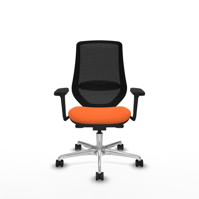 PIQUERAS Y CRESPO Silla de oficina Mardos Naranja y Negro