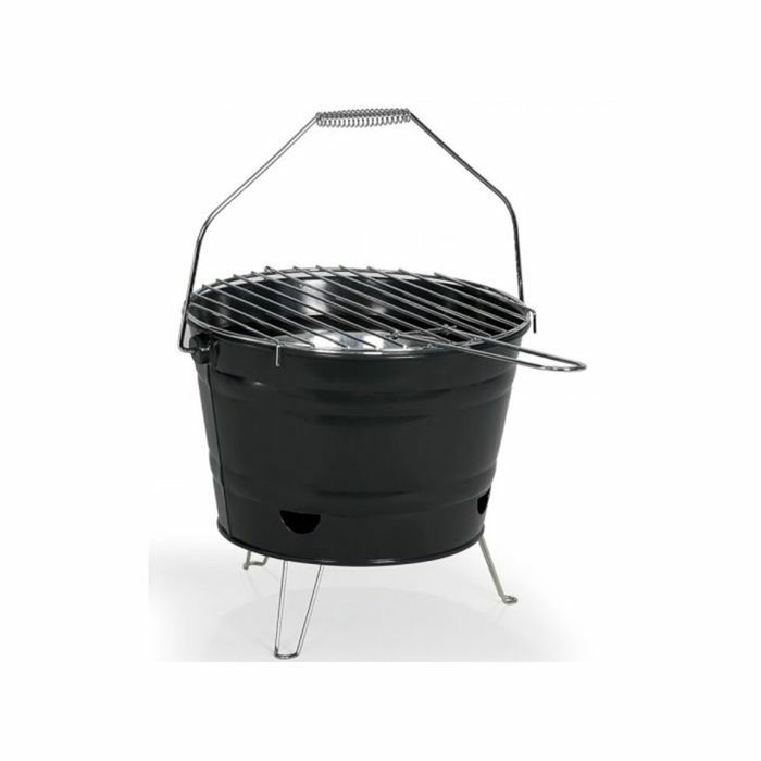 Livoo Barbacoa de carbón portátil DOC327N de acero inoxidable
