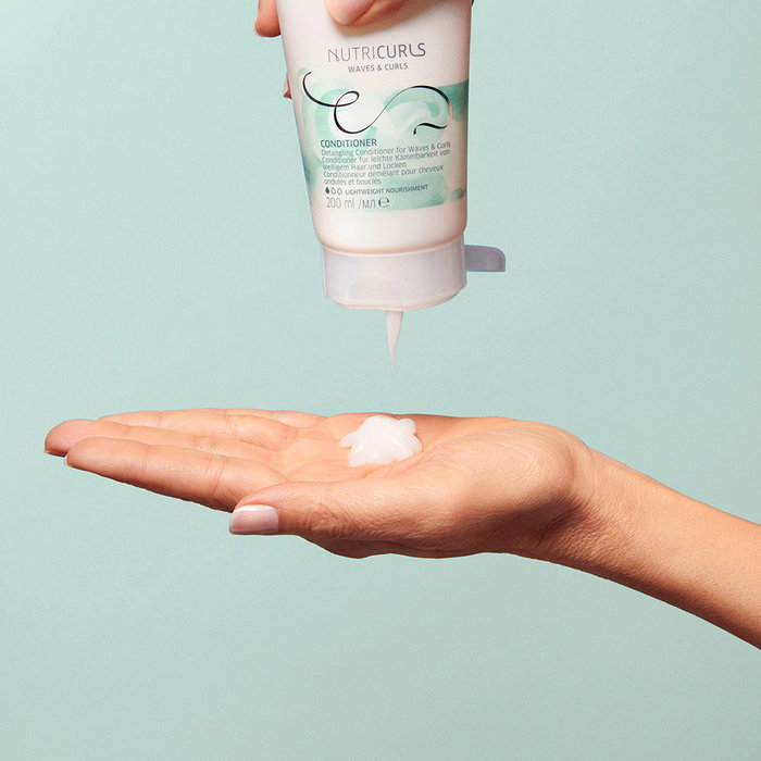 Wella Professionals Nutricurls Acondicionador Limpiador para Cabello con Rizos y Ondas - Desenredante y Definidor de Rizos - 1000 ml