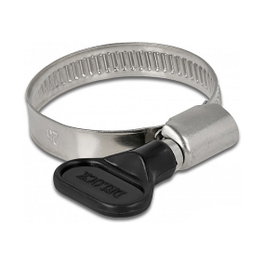 DeLOCK Abrazadera de manguera con tuerca de mariposa 25-40 mm, 10 piezas