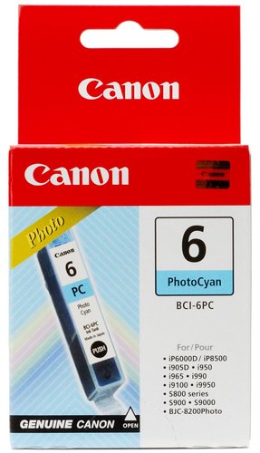 Canon BCI-6PC Cartucho Cian Fotográfico Canon BCI-6PC Cartucho Cian Fotográfico
