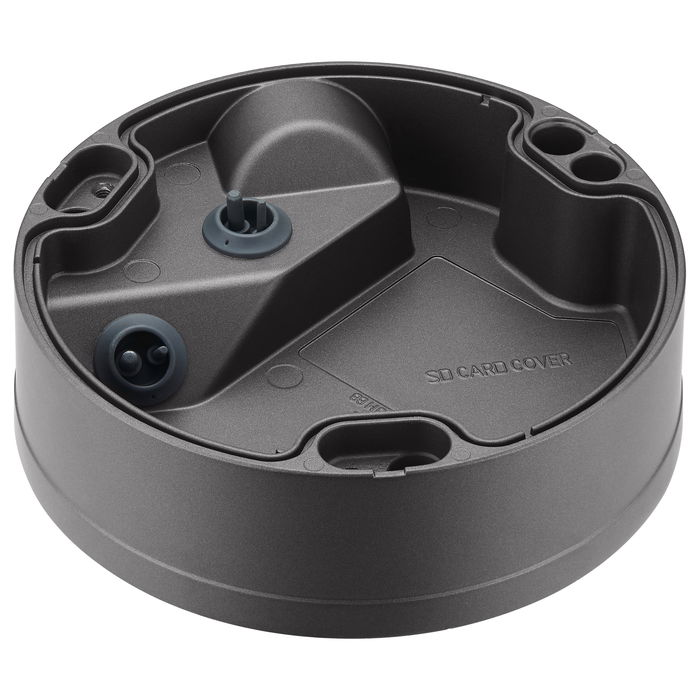 Hanwha Techwin SBO-147B Backbox Impermeable, Negro, Aluminio, Compatible con QNO-6082R