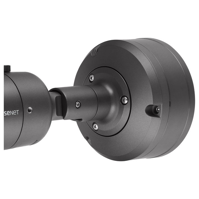 Hanwha Techwin SBO-147B Backbox Impermeable, Negro, Aluminio, Compatible con QNO-6082R