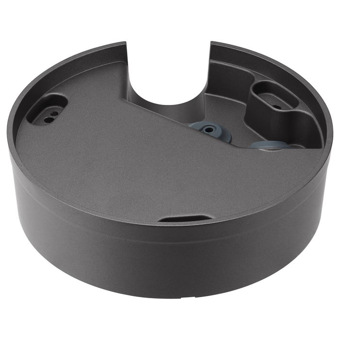 Hanwha Techwin SBO-147B Backbox Impermeable, Negro, Aluminio, Compatible con QNO-6082R