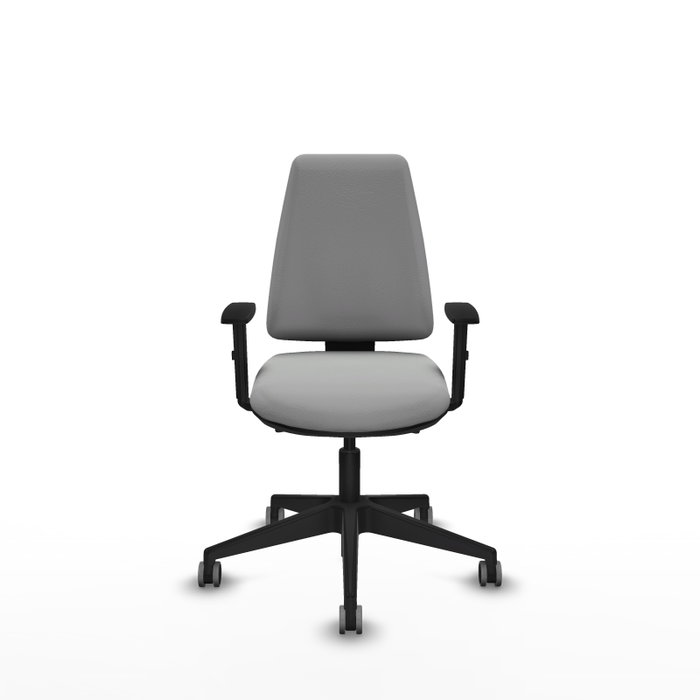 PIQUERAS Y CRESPO Silla de oficina Elche, Similpiel Gris claro, Mecanismo Asincro PIQUERAS Y CRESPO Silla de oficina Elche, Similpiel Gris claro, Mecanismo Asincro