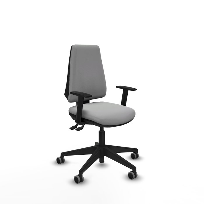 PIQUERAS Y CRESPO Silla de oficina Elche, Similpiel Gris claro, Mecanismo Asincro PIQUERAS Y CRESPO Silla de oficina Elche, Similpiel Gris claro, Mecanismo Asincro