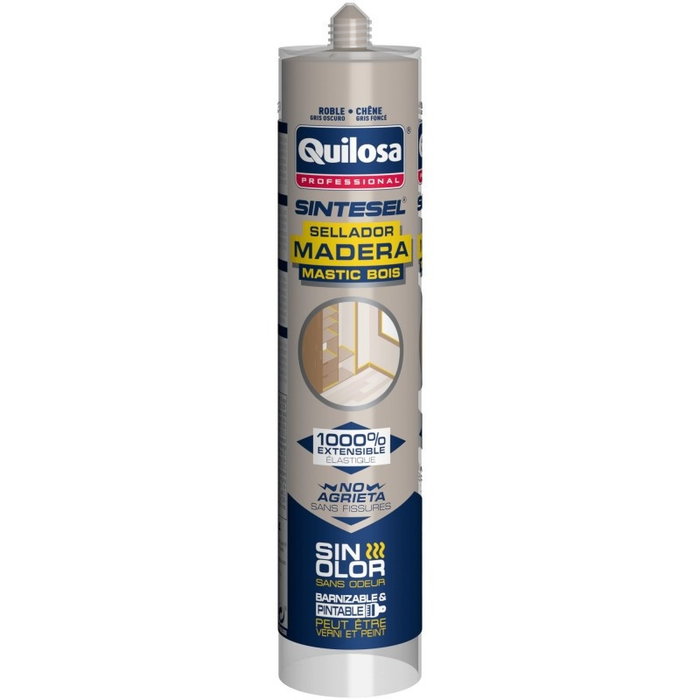 QUILOSA SINTESEL MADERA Sellador Sintético Siliconizado Gris Oscuro QUILOSA SINTESEL MADERA Sellador Sintético Siliconizado Gris Oscuro