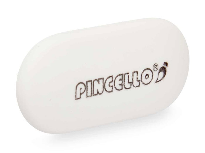 Pincello Set 3 Gomas Borrar Ovaladas Blancas 9x16x1 cm (Set de 36)