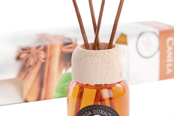 DKD Home Decor Ambientador Mikado Basicos Marron 50 ml con Varillas 4 x 20 x 4 cm (6 Unidades)