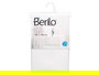Berilo Cortina de Baño Transparente Blanca 180 x 180 cm (Set de 12)