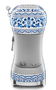 Smeg ECF02DGBEU Dolce & Gabbana Máquina de Café Espresso Semi-automática, 15 bar, Azul Mediterraneo