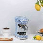 Smeg ECF02DGBEU Dolce & Gabbana Máquina de Café Espresso Semi-automática, 15 bar, Azul Mediterraneo