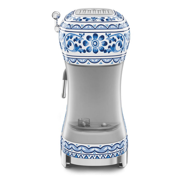 SMEG ECF02DGBEU Máquina Espresso Dolce & Gabbana, 1.1L, 1350W, Azul Mediterraneo