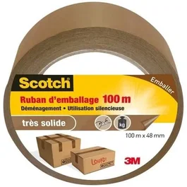 Scotch Cinta adhesiva de embalaje Marrón 100 m x 48 mm