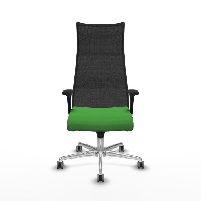 PIQUERAS Y CRESPO Sillón Albacete con Mecanismo Sincro, Tela Verde y Malla Negra PIQUERAS Y CRESPO Sillón Albacete con Mecanismo Sincro, Tela Verde y Malla Negra