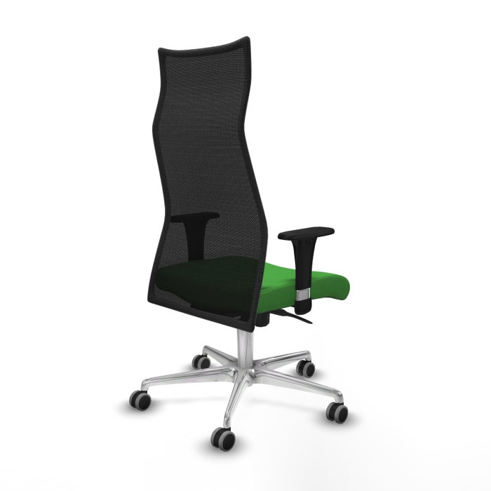 PIQUERAS Y CRESPO Sillón Albacete con Mecanismo Sincro, Tela Verde y Malla Negra PIQUERAS Y CRESPO Sillón Albacete con Mecanismo Sincro, Tela Verde y Malla Negra