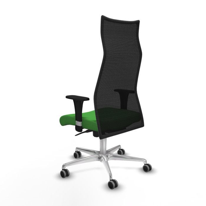 PIQUERAS Y CRESPO Sillón Albacete con Mecanismo Sincro, Tela Verde y Malla Negra PIQUERAS Y CRESPO Sillón Albacete con Mecanismo Sincro, Tela Verde y Malla Negra