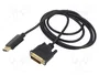 SAVIO Cable DisplayPort a DVI-D (24+1) Full HD 1080p 1,8m