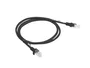 Lanberg Cable de red Cat5e U/UTP 1 m Negro PCU5-10CC-0100-BK