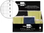 Liderpapel Libreta de Símil Piel 120 Hojas Cuadro 4mm con Índice Expositor