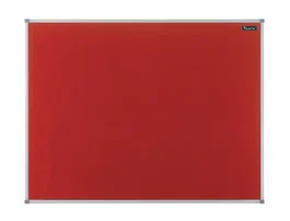 NOBO Tablero de anuncios Essence fieltro rojo 90x60 cm