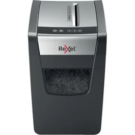 Rexel Momentum X312-SL - Destructora de Papel Corte en Partículas P-3, 5x42mm, Capacidad 12 Hojas/23L, 62 dB, Tritura Grapas, Negro y Gris