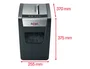 Rexel Momentum X312-SL Triturador de Papel Corte en Partículas Negro, Gris