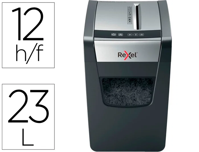 Rexel Momentum X312-SL Triturador de Papel Corte en Partículas Negro, Gris Rexel Momentum X312-SL Triturador de Papel Corte en Partículas Negro, Gris